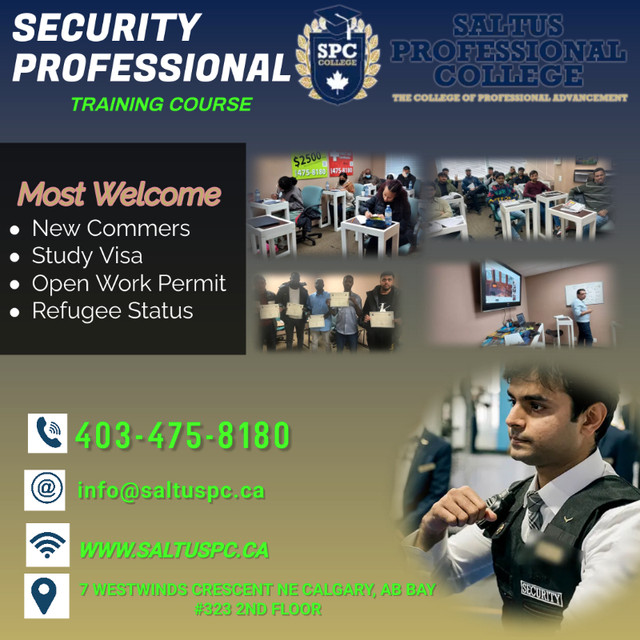 Become A Security Guard Professional (Training) in Classes & Lessons in Calgary