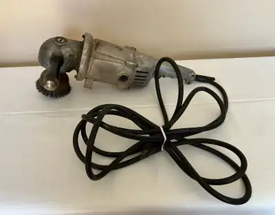 Vintage Miller Falls Tools #775 Model F Heavy Duty 7” Angle Grinder. This heavy duty angle grinder i...