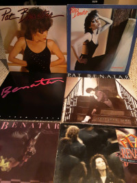 PAT BENATAR - 5 STUDIO ALBUMS  - 1 LIVE  - VINYL LP'S 
