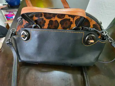 Coach Leopard Print and Leather Handbag, View more