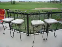 4 bar height chairs