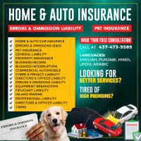 Auto & Home Insurance, Error & Omission, Liability, Commercial