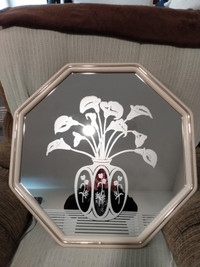 Etched Octagon mirror.