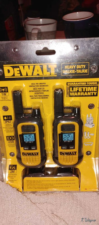 Brand new DeWalt walkie-talkies 