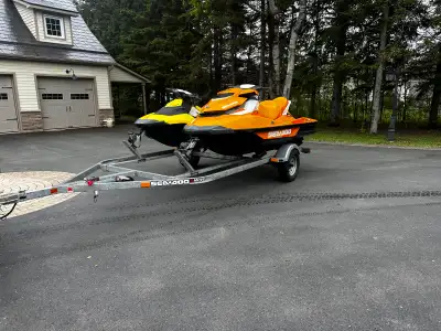 2 Seadoo With trailer 1- 2015 Seadoo Trailer 1- 2017 Spark 3up 900ho/ibr, apx 180 hours Key Features...