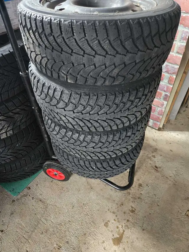 winter tires  205/55R16 on rims in Tires & Rims in Bedford - Image 3