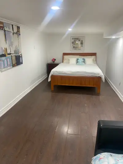 one nice unit with washroom & small kitchen nearby subway availa
