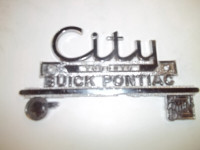 wanted City Pontiac Buick dealer emblem or similar - wanted