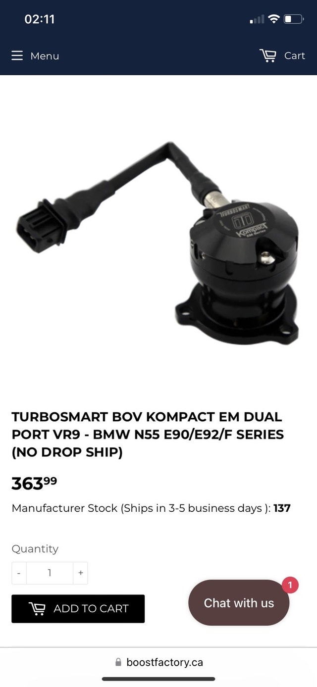 Blow off valve pour bmw n55 serie 1234 Moteur, Pièces de Moteur