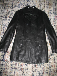 LADIES LINED LEATHER WINTER COAT