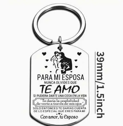 Keychain "Te Amo"-Spanish in Jewellery & Watches in City of Toronto - Image 3