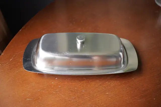 Stainless Steel Butter Tray with Removable Glass Insert62863269334273122