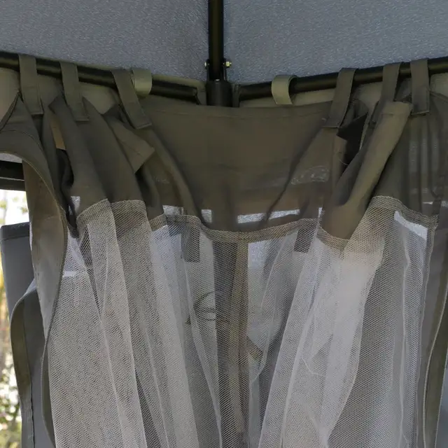 12' x 12' Outdoor Gazebo Canopy, Dome Patio Gazebo Netting Sidew in Patio & Garden Furniture in Markham / York Region - Image 10