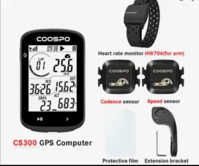 NEW GEN BIKE COMPUTER COOSPO 300 +SPEED CADENCE & HEART SENSORS, View more