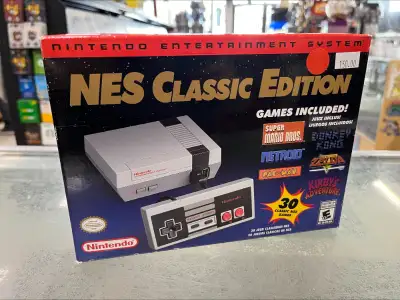 NES CLASSIC Mini Console Official Nintendo 30 games Includes 1 controller, all cords, manual & box!...