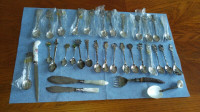 25 COLLECTIBLE TEASPOON CHRISTMAS SILVER PLATED
