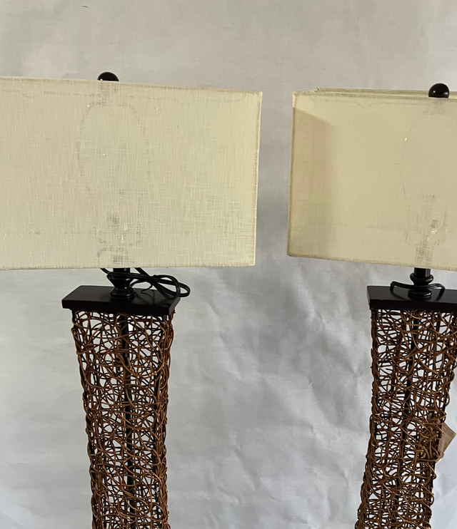 2 tall FLooR lamps swirl twigs  59" high in Indoor Lighting & Fans in Mississauga / Peel Region - Image 2