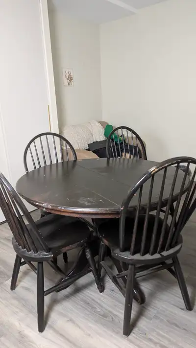 Round Wooden Dining Table with 4 Chairs, View more