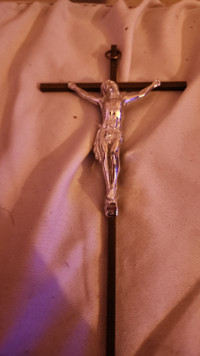 Jesus catholic crufix silver
