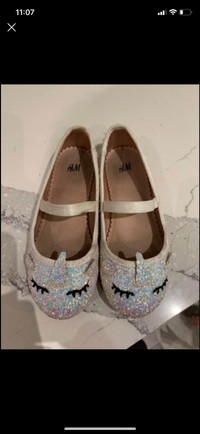 Girls sparkly unicorn shoes (size 11) 