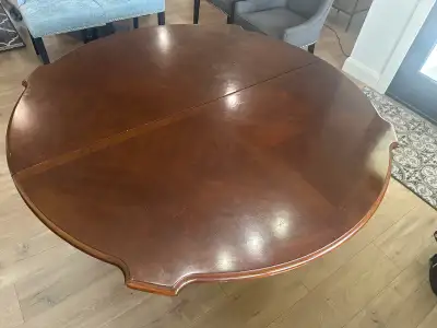 Large Solid Wood Round Dining Table, View more