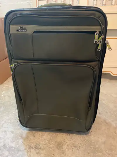 Large soft-cover suitcase, 26x18 inches , View more