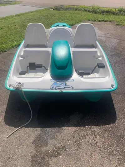 For sale Water Wheeler 5 passenger peddle boat. Delivery available