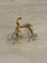 Swarovski Crystal Memories 18k Gold Plated Figurine “Tricycle” 