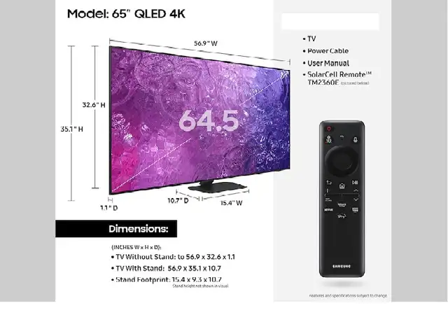 SAMSUNG-Q LED TV 55"-smart-4k-ultra hd-qn55q60-inbox $569-no tax in TVs in City of Toronto - Image 6