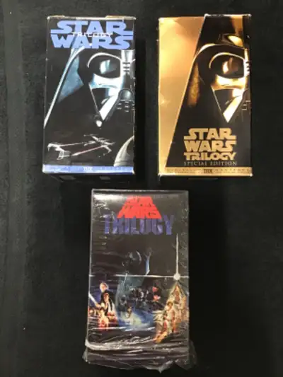 VHS Star Wars 3 different box sets, View more