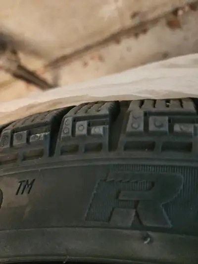 Audi OEM rims and winter tires for sale. Very good tread life remaining. Pirelli Ice Zero winter tir...
