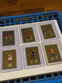 Basketball Cards Jordan Panini HTF Italy 1991 Foil Set of 6