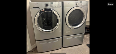 Front load washer and dryer with pedestals. Non smoking home, View more