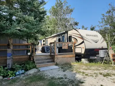 2016 Keystone Bullet 35.6-ft trailer with thermal package for sale at Mountain Trout Camp, which is...