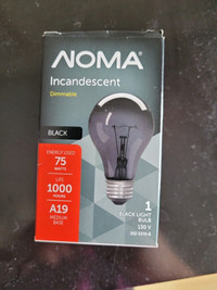 Black light bulb dimmable A19