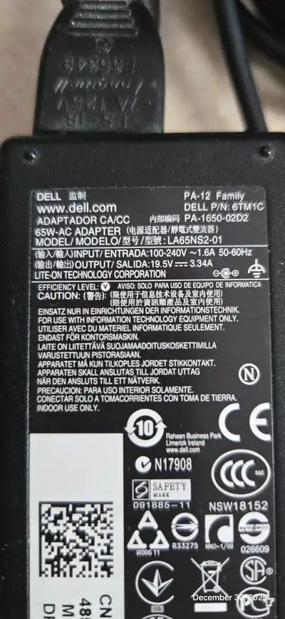 Dell laptop charger, View more