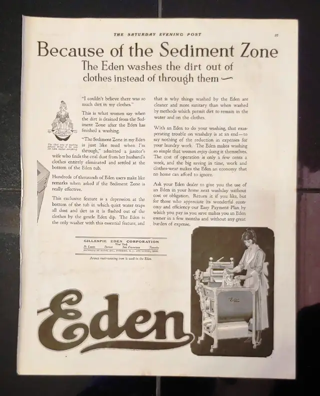 Old washing machine ads dating 1921. in Arts & Collectibles in Belleville - Image 3