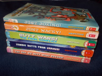 5 Butt Wars books by Andy Griffiths