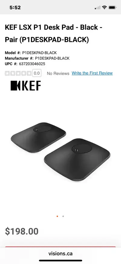 Kef LSX  Deskpad /Stands  Like New, View more