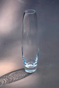 Fine Barrel Shaped Crystal Vase