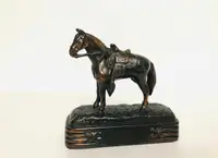 Bronze Horse statue, Vintage Heavy Bronze miniature Horse