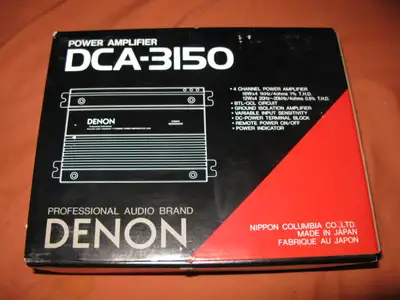 NIB NOS vintage Denon DCA-3150 4 channel amplifier, View more