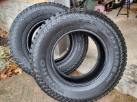 2 Kumho Road Venture AT51 LT truck tires. Almost new.