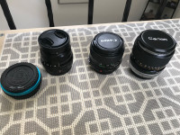 Lenses for sale Canon FD Fuji XR 