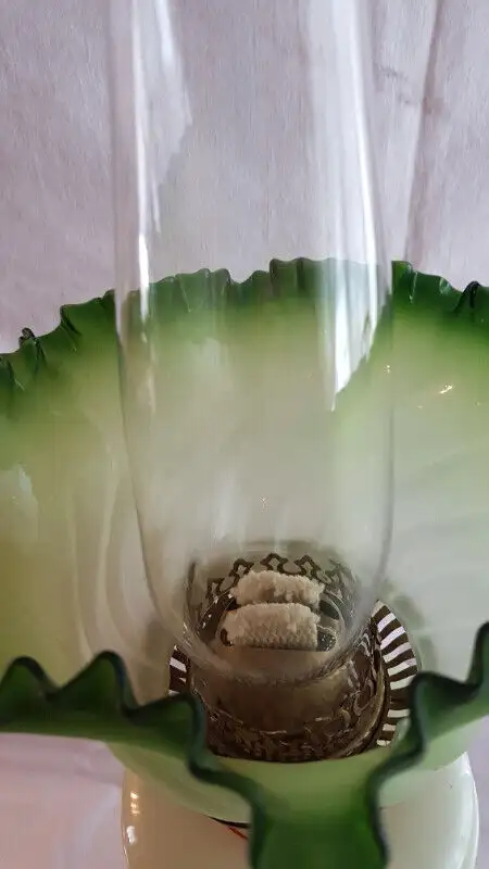 Antique Victorian Banquet OIL LAMP in Arts & Collectibles in Barrie - Image 9