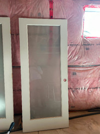 Translucent glass interior doors