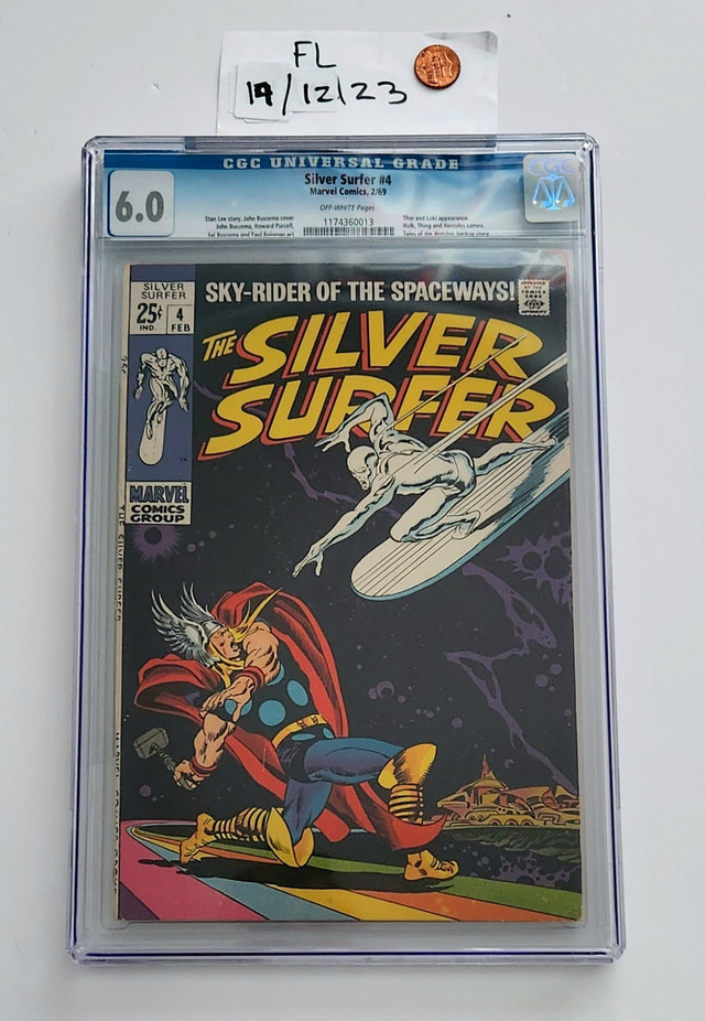 Silver Surfer 4 cgc 6.0 Marvel Classic Cover dans Art et objets de collection  à Laval/Rive Nord