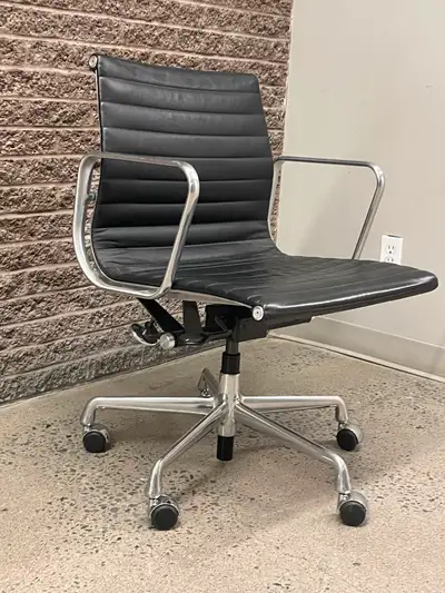 Authentic Eames Aluminum  group Management Chair pneumatic, View more
