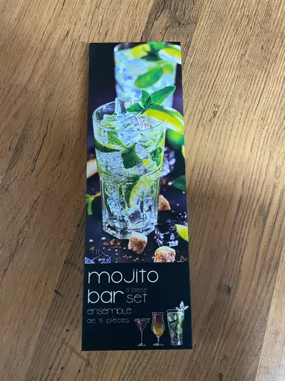 5 pièces Mojito Bar Set + Distributeur à boisson Neuf, View more