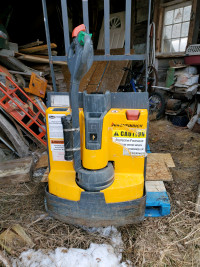 Battery operated pallet Fork